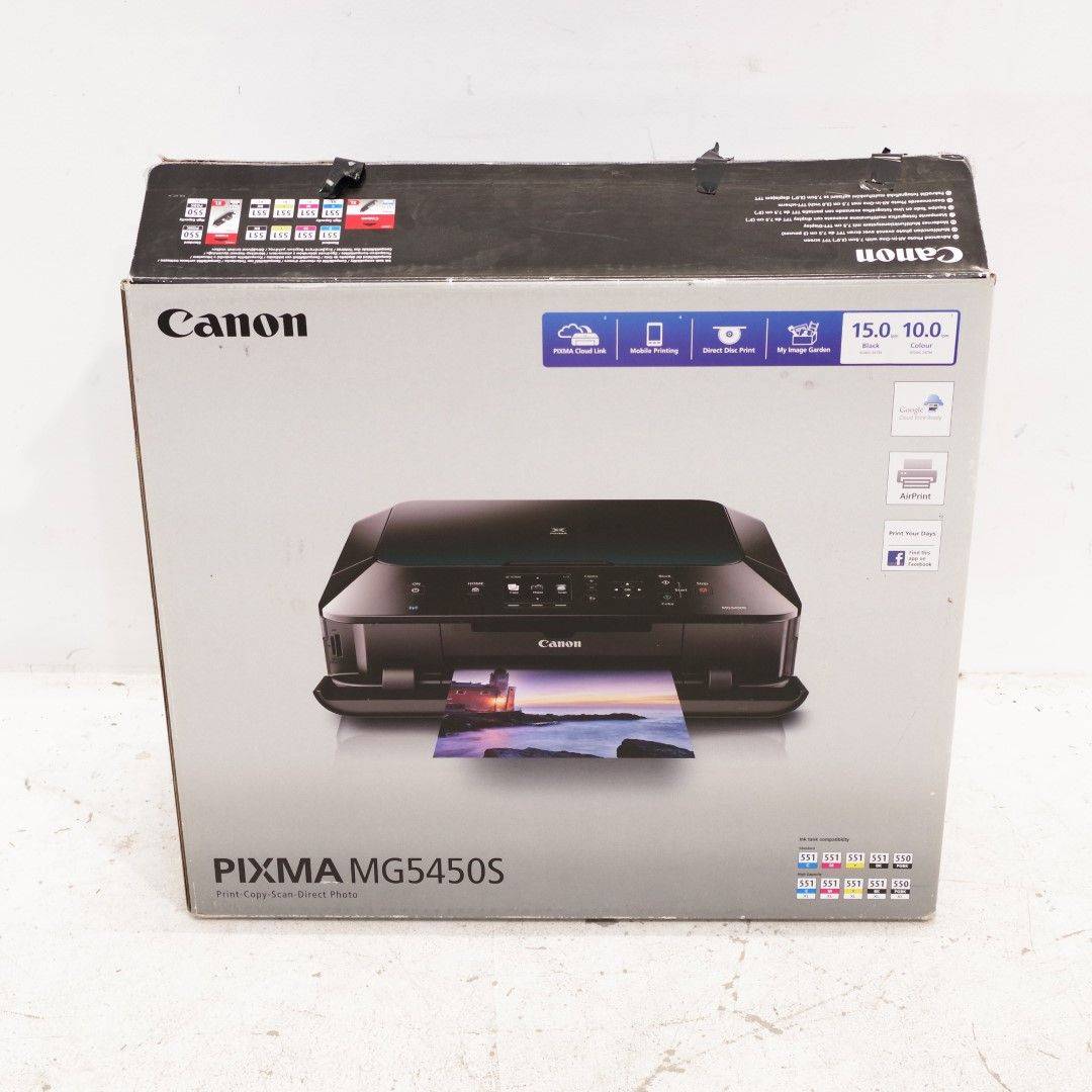 MULTISKRIVARE Canon Pixma MG54550S.  Fungerar.